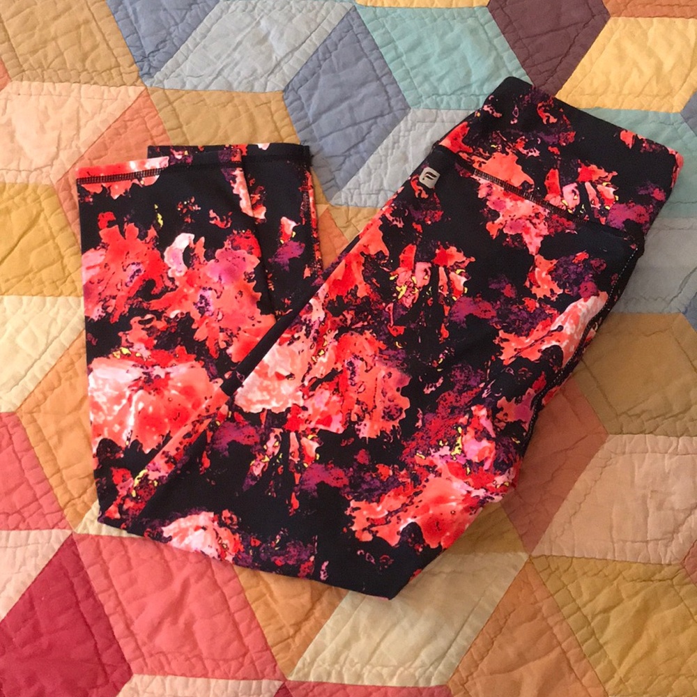Fabletics Size M Floral Leggings